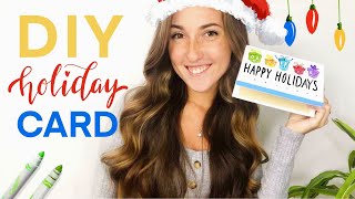 DIY HOLIDAY CARD! STEP by STEP Tutorial