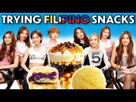 BINI Tries & Rates Filipino Snacks!