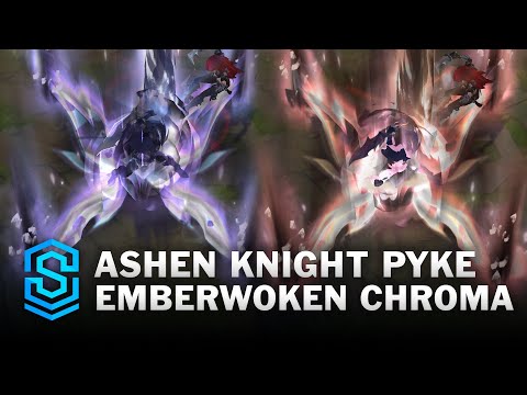 Emberwoken Ashen Knight Pyke Chroma Comparison | League of Legends | Emberwoken Chroma