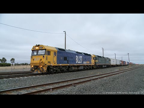 7901V Pacific National Container Train To Mildura (21/1/2019) - PoathTV Australian Railways