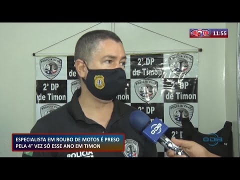Homem especialista em roubo de motos é preso pela quarta vez neste ano 05 11 2020