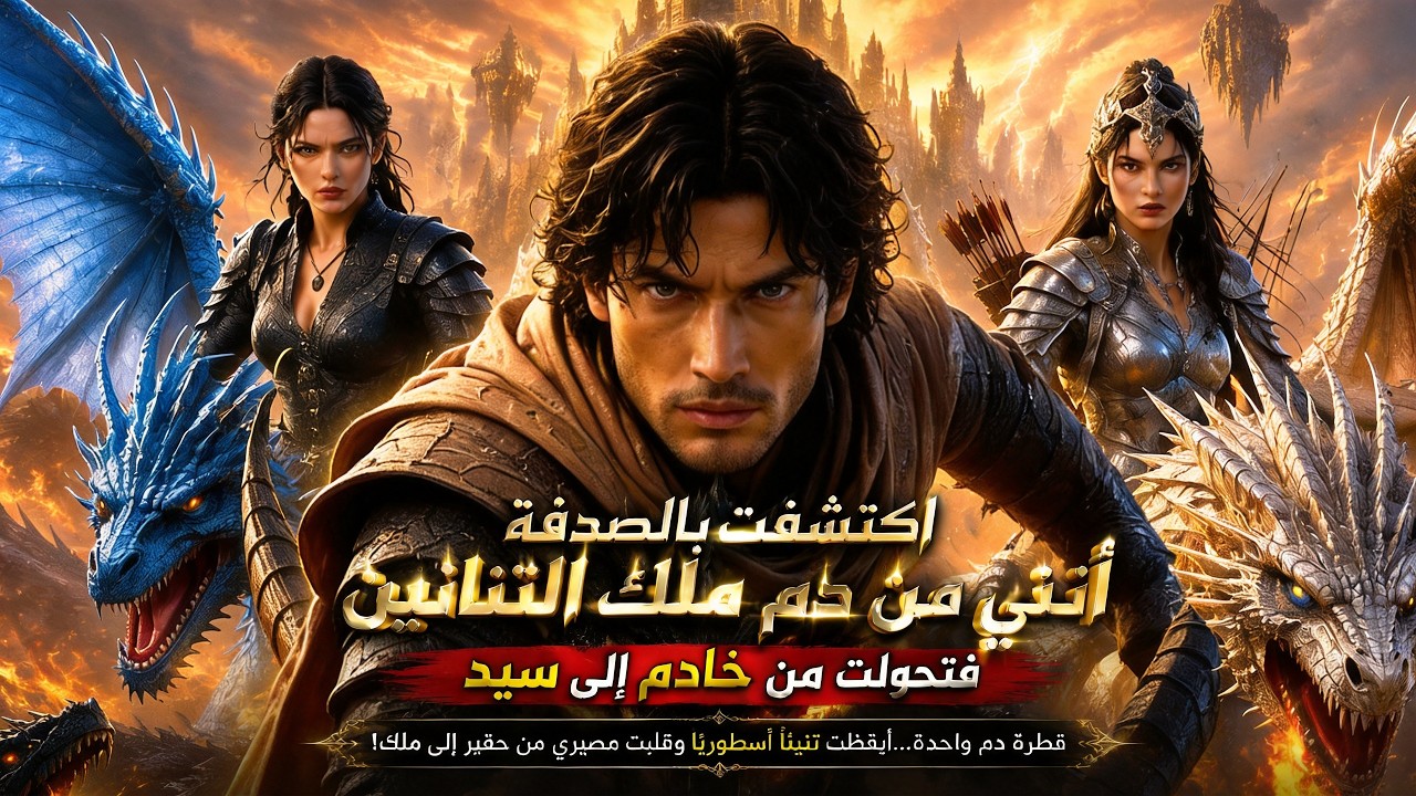 اكتشفت بالصدفة أنني من دم ملك التنانين، فتحولت من خادم إلى سيد#reelshorts
