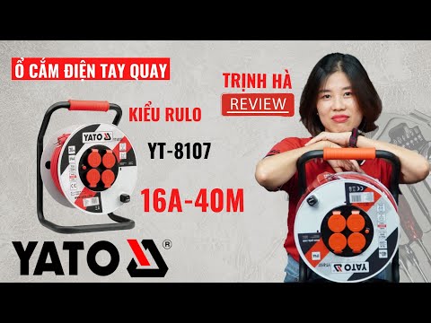 Удлинитель сетевой на катушке 40 м YATO 4 розетки (YT-8107) - фото 1 - id-p2360256754
