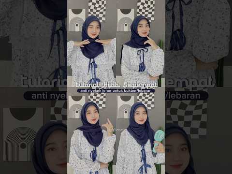 Tutorial hijab segiempat yang nyaman dan stylish, siap-siap tampil beda tanpa nyekek leher! 💖