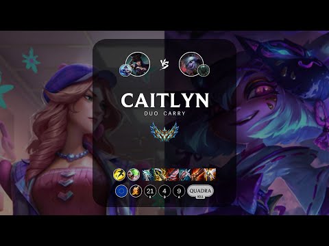 Caitlyn ADC vs Tristana - EUW Challenger Patch 13.3
