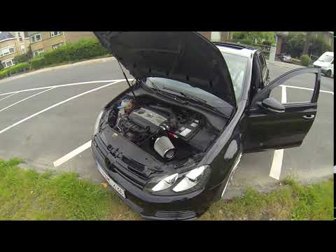 VW Golf GTI 6 K&N Cold Air Intake Sound