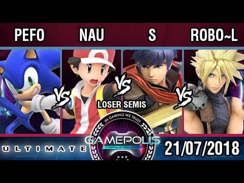 [INVITATIONAL GAMEPOLIS] Pefo vs Nau vs S vs Robo~Luigi - SSBU E3 Demo - Loser Semis