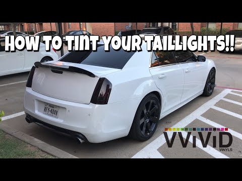 How To: Tint/Smoke Taillights using Vvivid Vinyl Film Start to Finish | DIY | 300 SRT8