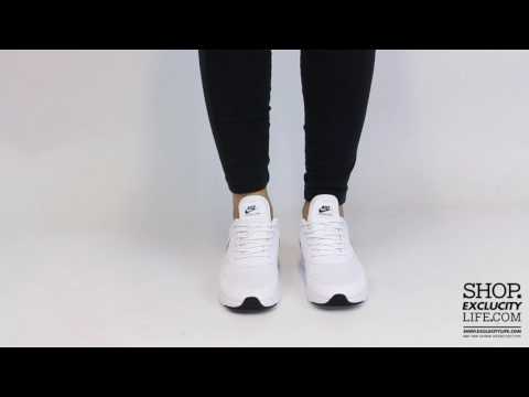 Women's Nike Air Max Thea White   Black On feet Video at Exclucity