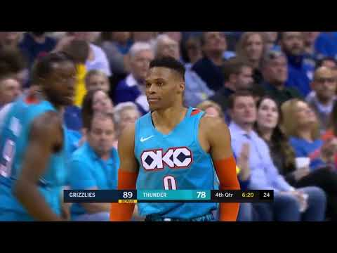 Thunder vs Grizzlies  Russell Westbrook goes off for 22 points