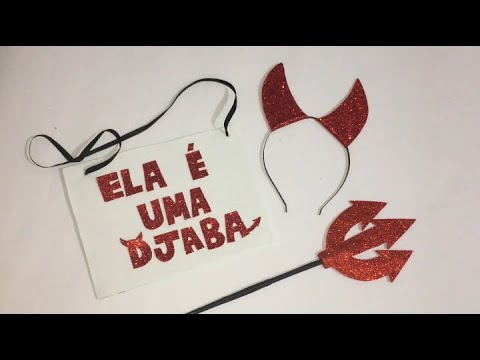 TUTORIAL DE CARNAVAL | fantasia de diabinha