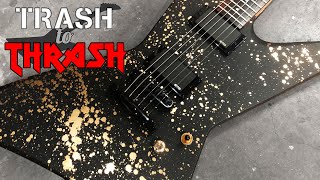 Video thumbnail for Trash to Thrash #42 - Gold Splatter LTD EX (LTD EX-100 MIK) by GuitarGuts