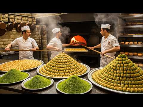 Legendary Turkish Cuisine Compilation: Baklava, Cake, Katmer & More