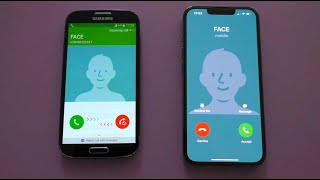 Samsung Galaxy S4 vs Apple iPhone 13 Pro Fake Incoming Call