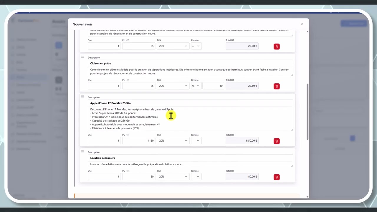 Tutoriel vidéo : Créer un avoir — Formation FacturesPro