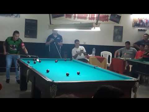 Enrique Rojas (Chile) vs Quesillo (Bolivia) Billar  Los Amigos (La Revancha)