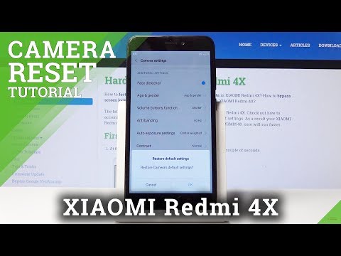 How to Reset Camera Settings in Xiaomi Redmi 4X - Restore Camera Defaults
