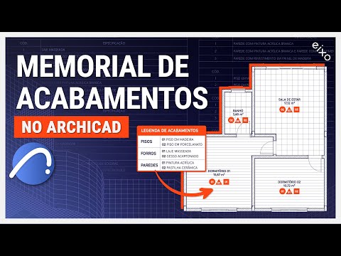 ARCHICAD: FLOOR PLAN WITH FINISH SYMBOLS AND MEMORIAL