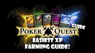 EASIEST xp farm! How to farm 800 xp per hour! | Poker Quest | Guide