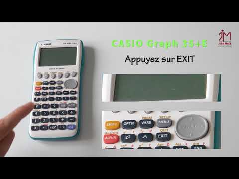 Passer en mode examen CASIO Graph 35+E
