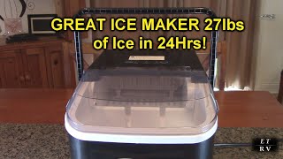 GREAT Silonn Ice Maker for Countertop,  27lbs of Ice in 24Hrs, Self-Cleaning FULL TEST & REVIEW!