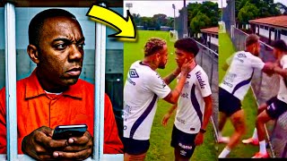 Download lagu Robinho's reaction to Neymar hitting his son Robinho Jr… mp3
