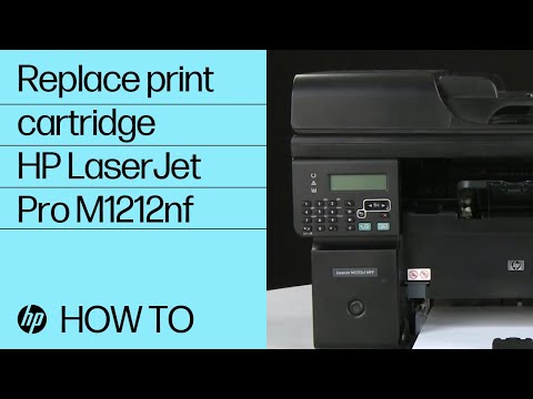 Replacing a Print Cartridge HP LaserJet Pro M1212nf