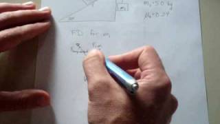 Two blocks over a pulley