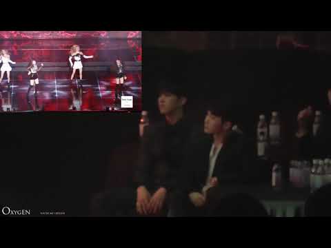 190123 Seventeen reaction to BLACKPINK, DDU DU DDU DU - Forever Young @Gaon Chart Awards 2019