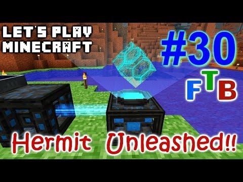 Minecraft FTB Hermitcraft Unleashed Ep. 30 - Force Field Base - MFFS