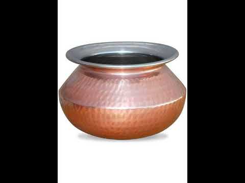 Polished Round Copper Steel Punjabi Handi, For Hotel/Restaurant