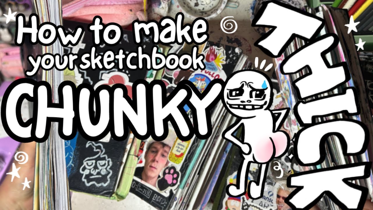 How to make your sketchbook THICK & CHUNKY!