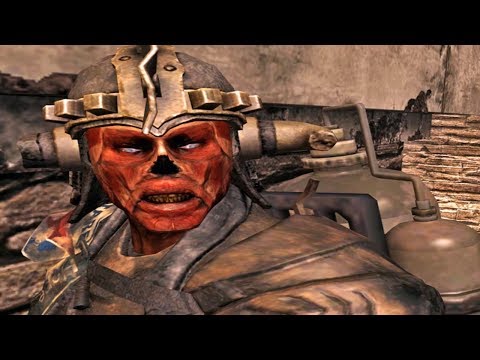 Fallout New Vegas: Lonesome Road - 'BLISTER' Marked Men BOSS FIGHT (VERY HARD)