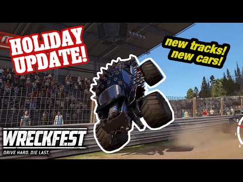 Session #3 - Wreckfest Holiday Update tracks and Modified Monsters Car Pack Multiplayer Online