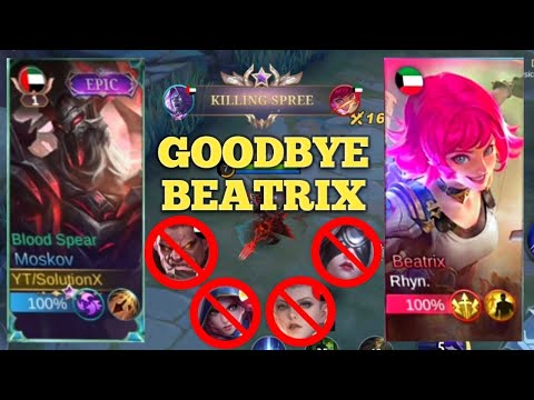 Goodbye Beatrix You Can't Bet My Moskov - Top 1 Global Build Moskov #moskov #mobilelegends #mlbb