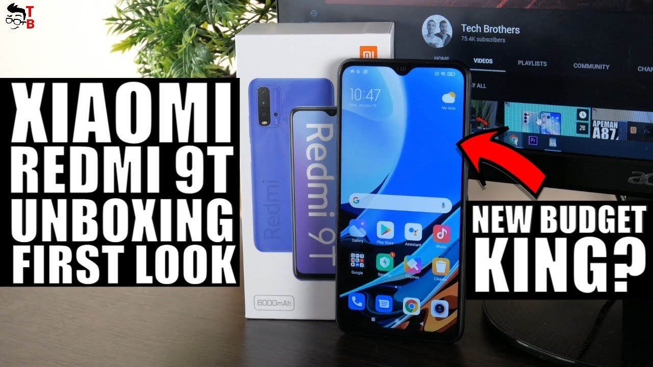 Redmi 9T Unboxing & First Look: First Xiaomi Budget Phone in 2021! (1/5)
