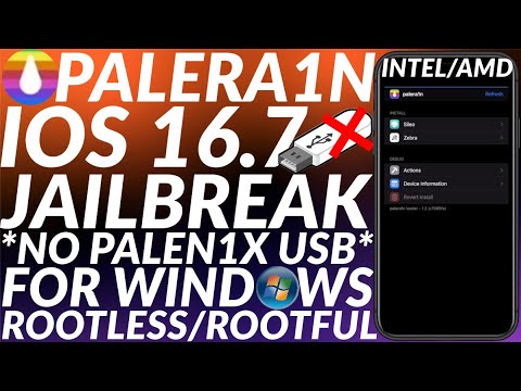 iOS 16.7 Jailbreak Windows | Palera1n Jailbreak No USB | Rootful & Rootless Jailbreak 16.7 | 2023