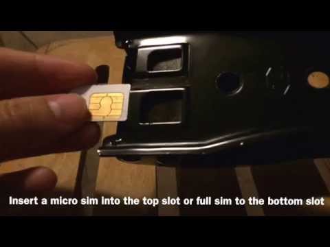 How to use a dual sim cutter - cutting a nano sim from micro or full sim (for iPhone 5 6)