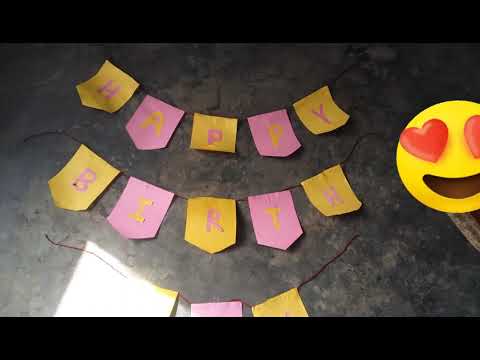 VEDANSHI VEDISHA how to make a birthday decoration ideas and greeting cards and birthday gifts
