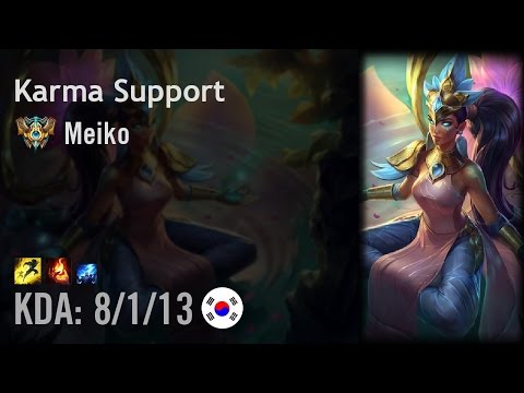 Karma Support vs Nami - Meiko - KR Challenger Patch 6.15