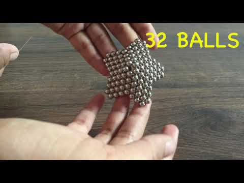 How To Make a Star With Magnetic Balls || 216 Magnetic Balls