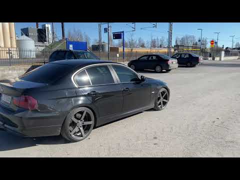 BMW E90 330D N57 remapped with Downpipe & custom exhaust