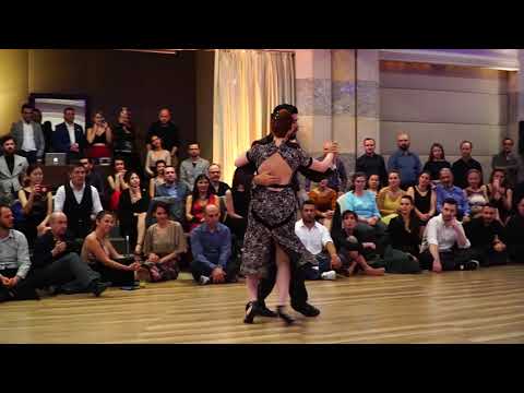  Sebastian Jimenez  and  Joana Gomes  are  dancing  to  the  vals  "  Violetas  "  by  Alberto Castillo  at  TanGO TO Istanbul  in  2020