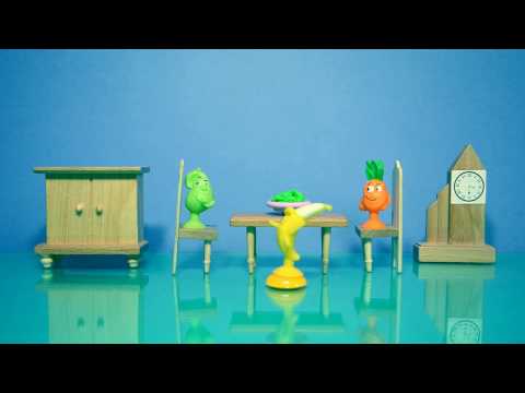 cartoon for baby -  colored dinner