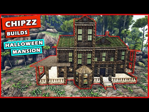 Ark: How To Build A Halloween Mansion | No Clip Enabled | Building Tutorial