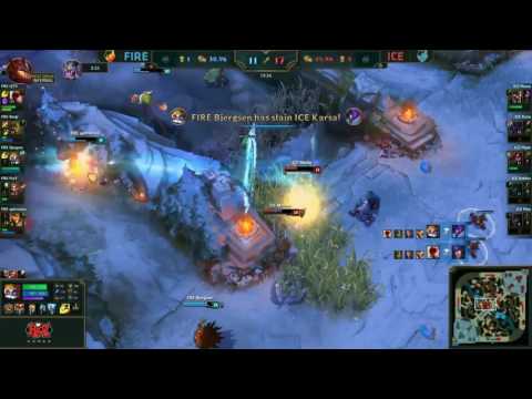 Fire Bjergsen Heimerdinger VS Ice Maple Kata Game 2 Highlights   2016 All Star Day 4