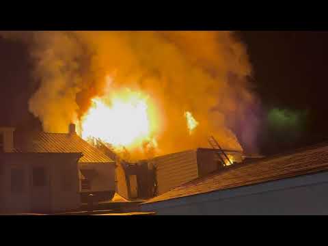 Shamokin Fire Bureau - 212 S. Shamokin St.  - 2nd Alarm Row House Fire - 4K