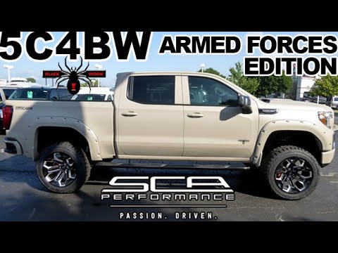 2019 GMC Sierra AT4 Black Widow Armed Forces Lifted Truck 4x4 | Dave Arbogast Lifted Trucks G13765