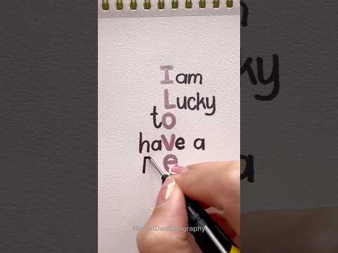 Do you know what "i love you" means? #shorts #nhuandaocalligraphy #lettering