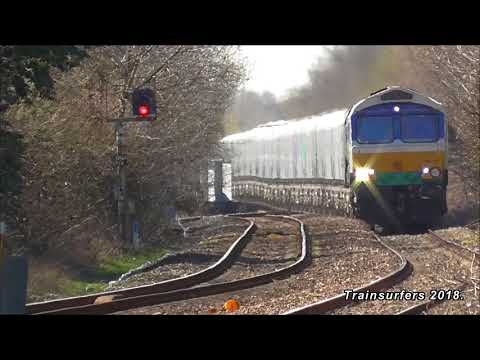 GBRf Class 66 No. 66711 on  6E09 Liverpool Biomass Tml - Drax Aes @ Denton Stn on 05.04.18 - HD
